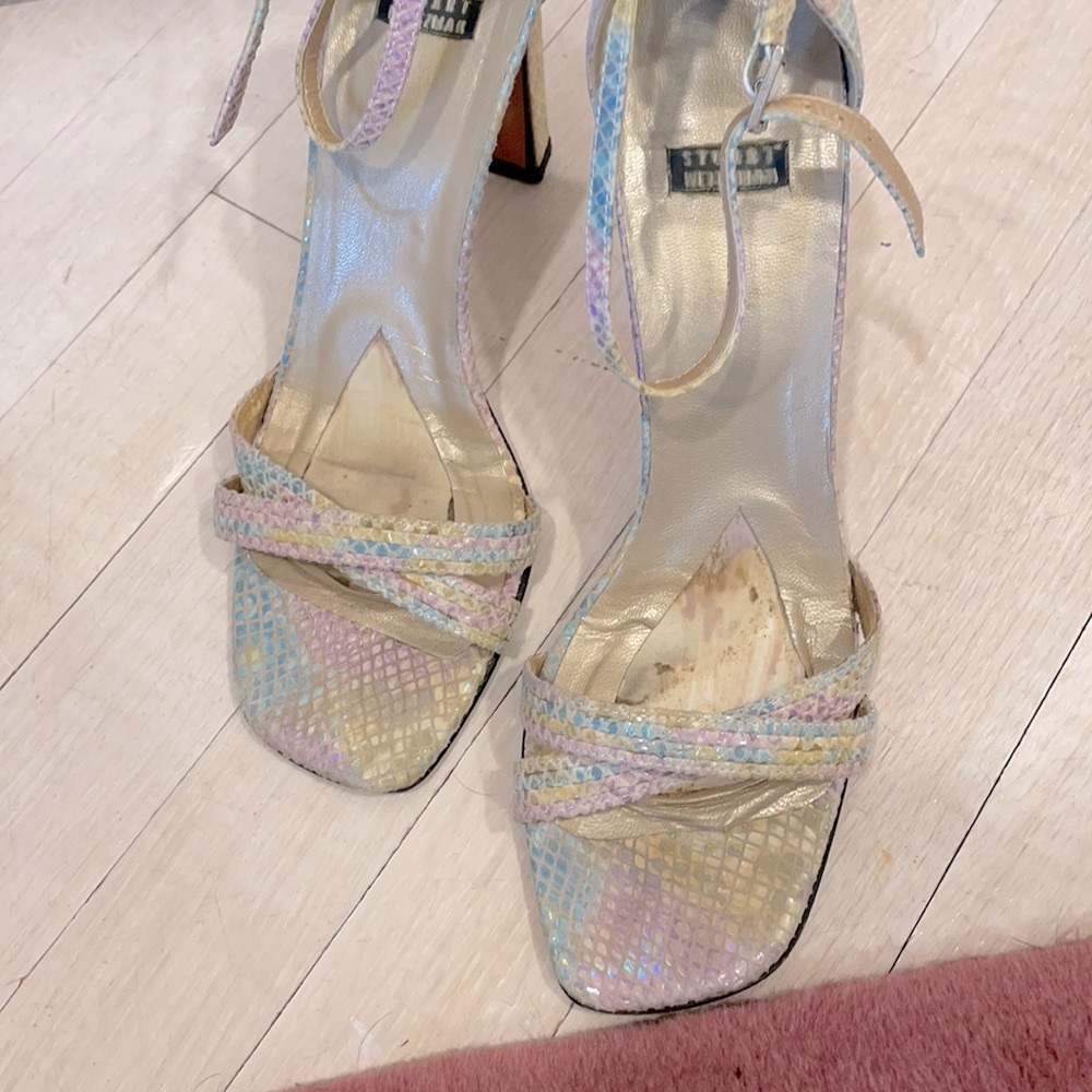 Stuart Weitzman Multicolor Faux Snakeskin Heel - image 5